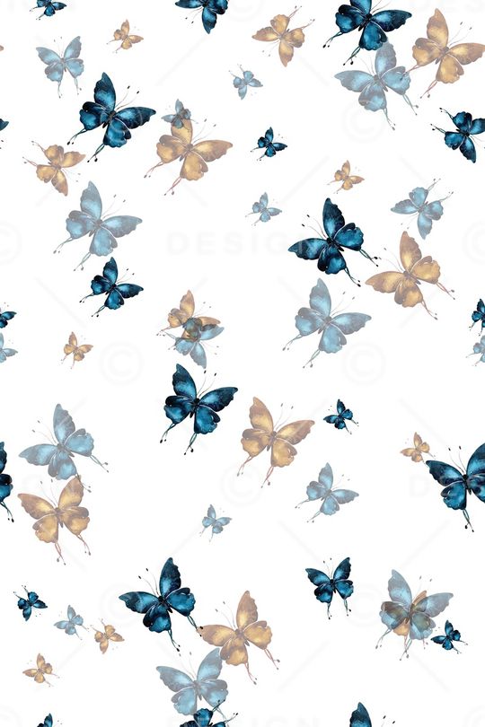 花卉蝴蝶印花华亿平台图片