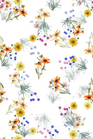 清爽底花卉印花华亿平台图片