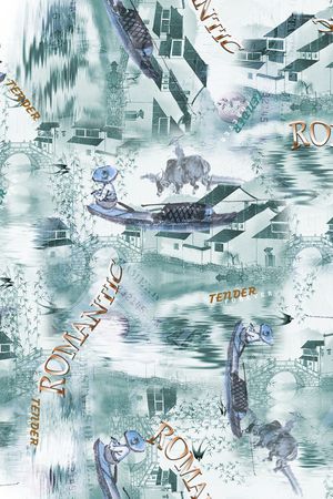 中国风印花华亿平台图片