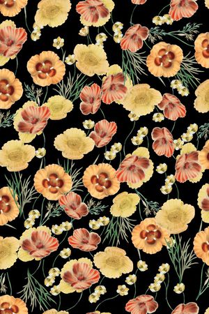 连衣裙印花华亿平台图片