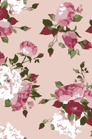 几何花卉印花华亿平台图片