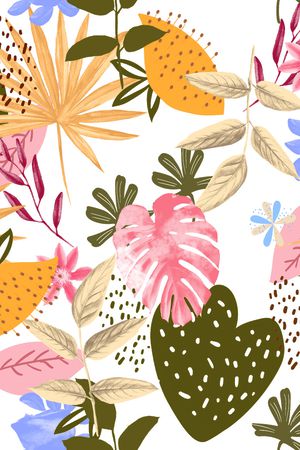 民族花卉印花华亿平台图片