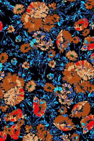 花卉印花华亿平台图片