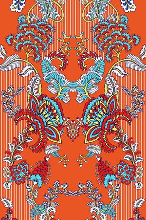 几何花卉印花华亿平台图片