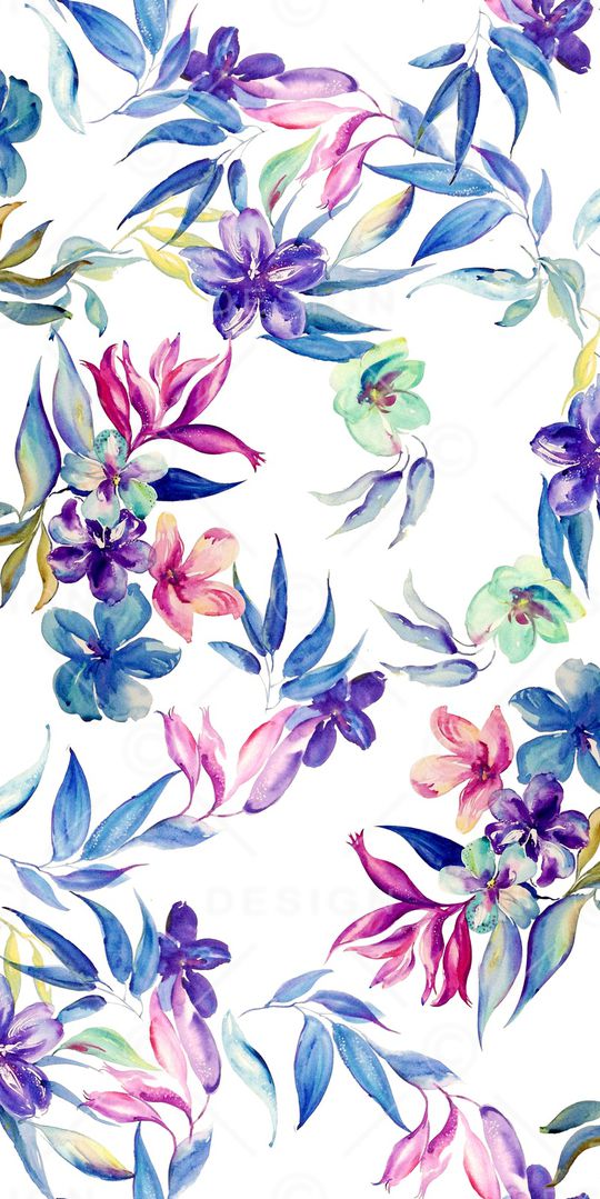 几何花卉印花华亿平台图片