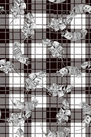 格子印花华亿平台图片