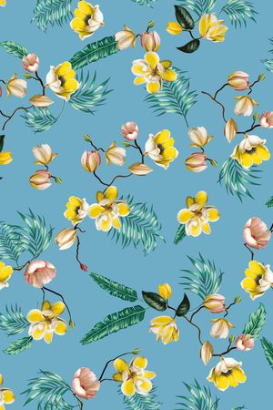 连衣裙印花华亿平台图片