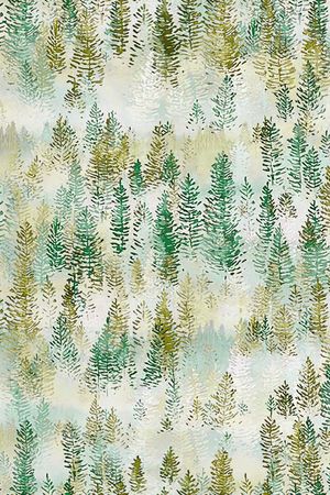 绿植树叶印花华亿平台图片