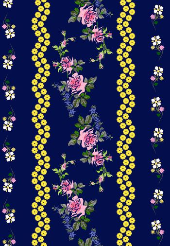 几何花卉印花华亿平台图片