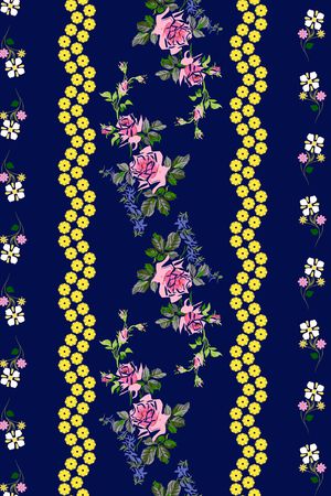 几何花卉印花华亿平台图片