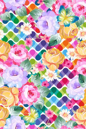 春夏华亿平台印花华亿平台图片