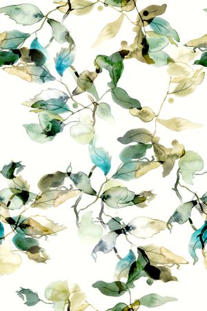 绿植树叶印花华亿平台图片