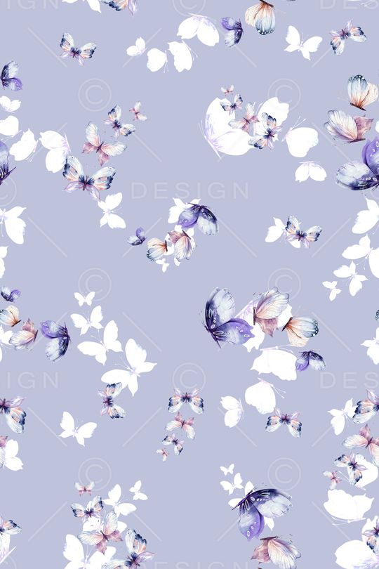 清爽底花卉印花华亿平台图片