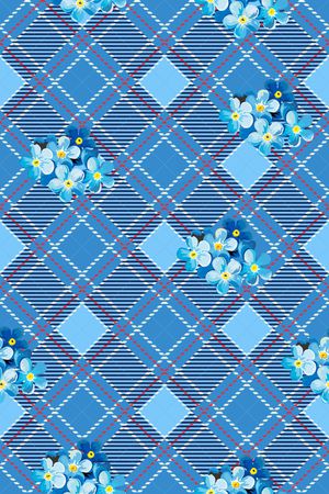 格子印花华亿平台图片