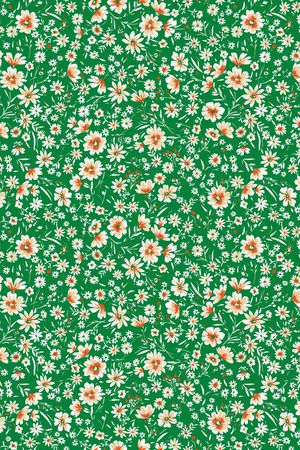 清爽底花卉印花华亿平台图片