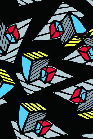 几何印花华亿平台图片