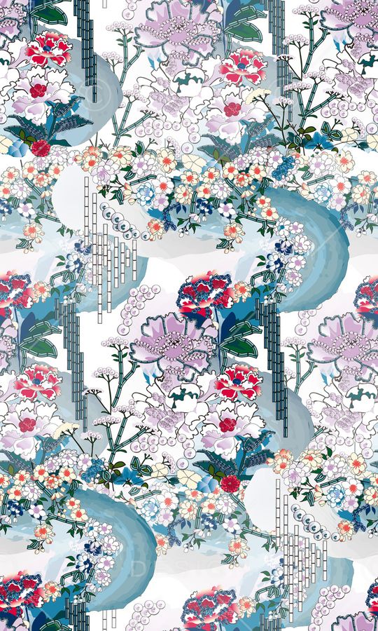 绿植树叶印花华亿平台图片