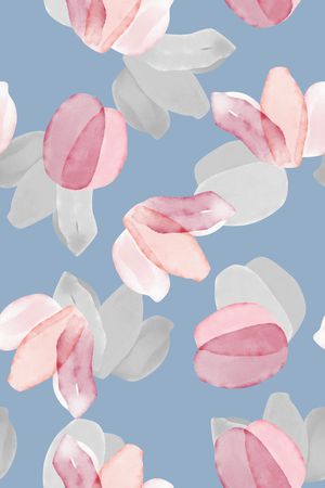 清爽底花卉印花华亿平台图片