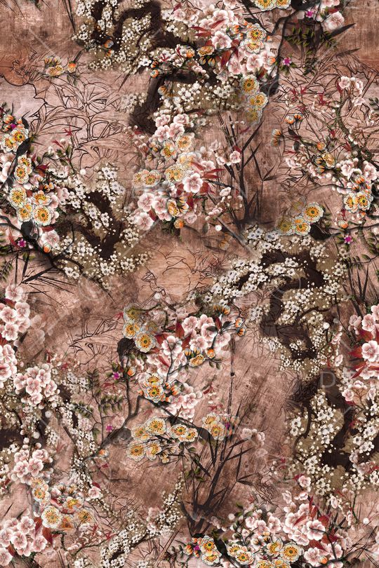 花卉印花华亿平台图片