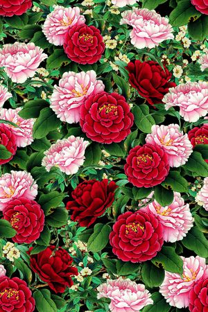 绿植树叶印花华亿平台图片