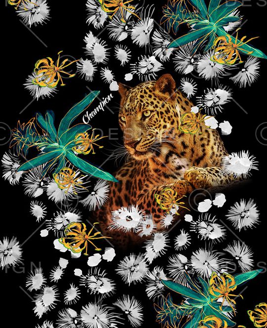 动物花卉印花华亿平台图片