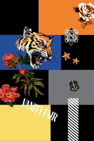 字母印花华亿平台图片