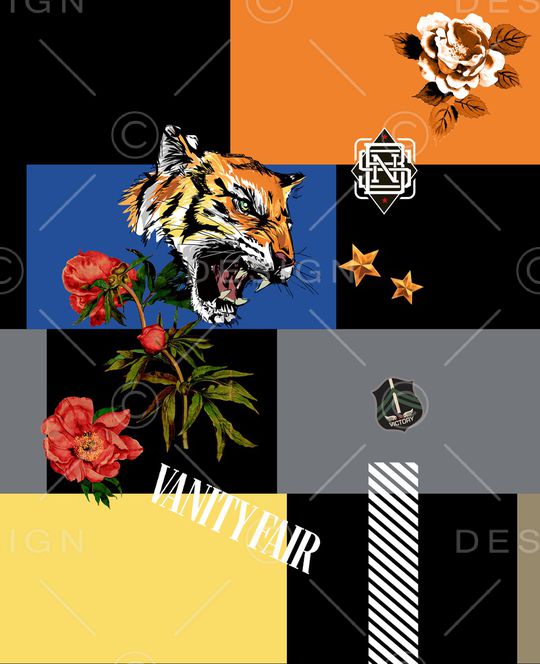 字母印花华亿平台图片