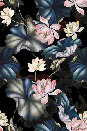 荷花印花华亿平台图片