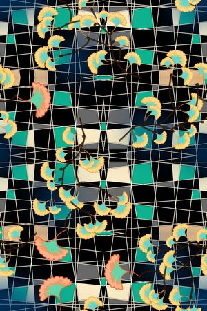 线条印花华亿平台图片