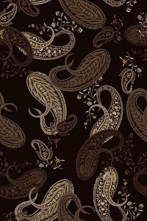 黑底花卉印花华亿平台图片