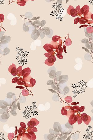 绿植树叶印花华亿平台图片