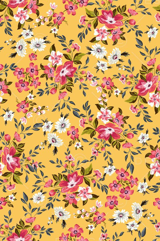 抽象花卉印花华亿平台图片