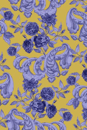 彩底花卉印花华亿平台图片