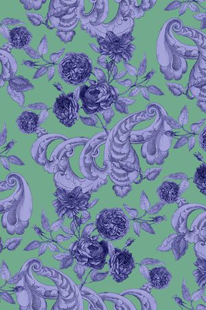 彩底花卉印花华亿平台图片