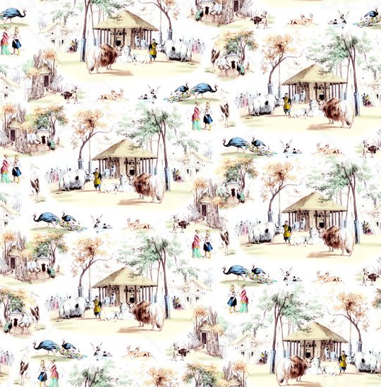 复古印花华亿平台图片