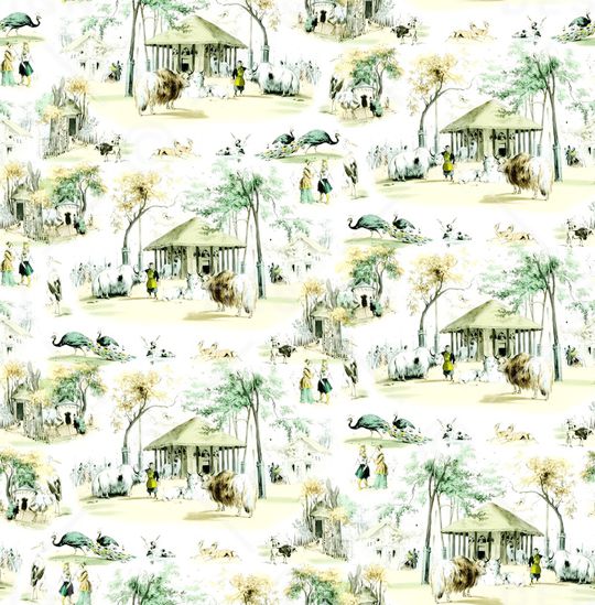 复古印花华亿平台图片