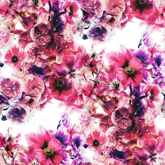 彩底花卉印花华亿平台图片