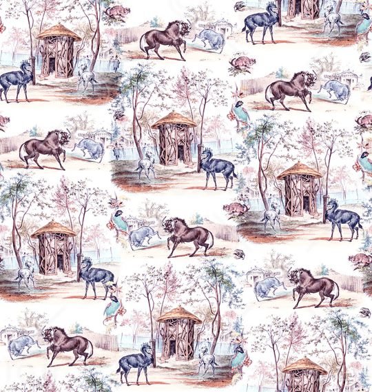 复古印花华亿平台图片