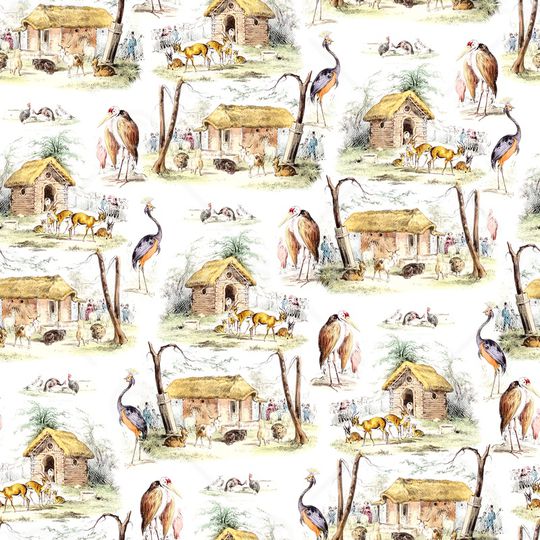 复古印花华亿平台图片