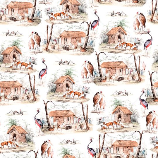 复古印花华亿平台图片