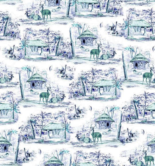 复古印花华亿平台图片