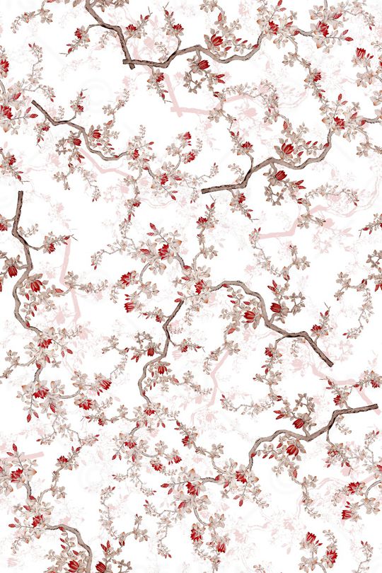 绿植树叶印花华亿平台图片