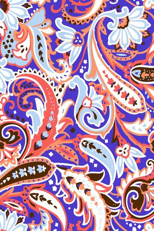 佩斯利印花华亿平台图片