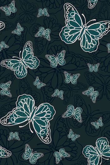 花卉蝴蝶印花华亿平台图片