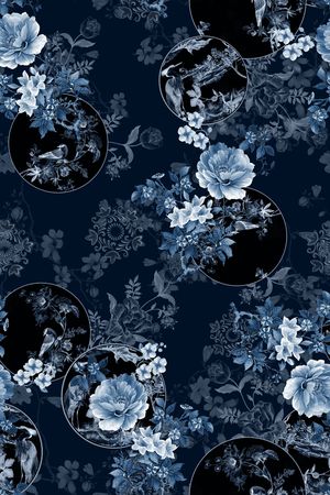 花卉印花华亿平台图片