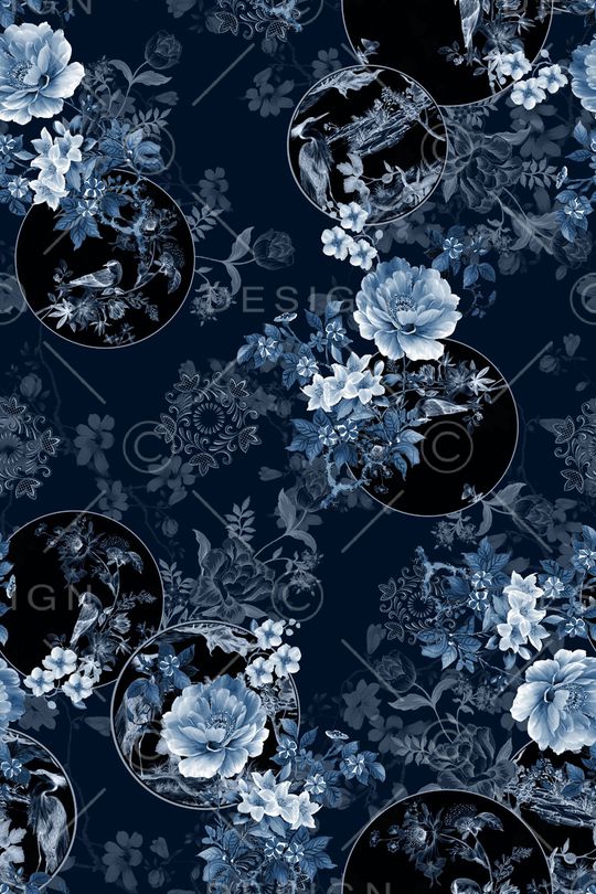 花卉印花华亿平台图片