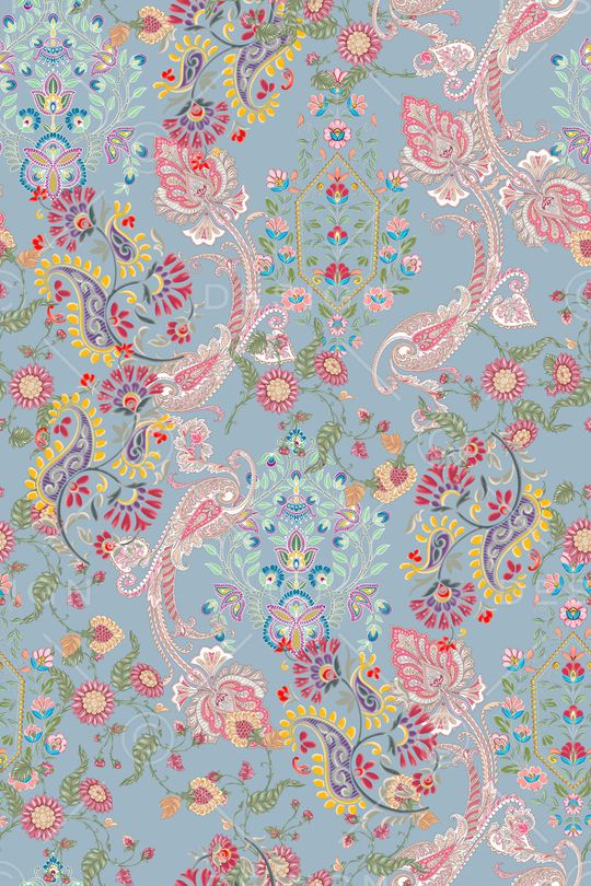 佩斯利印花华亿平台图片