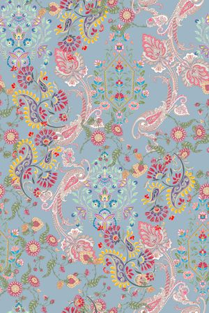 佩斯利印花华亿平台图片