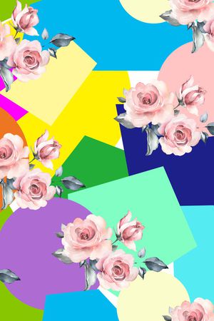 几何印花华亿平台图片