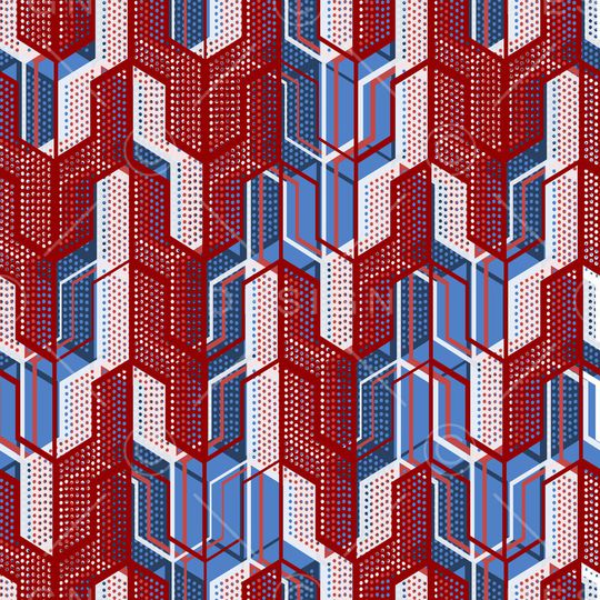 几何印花华亿平台图片